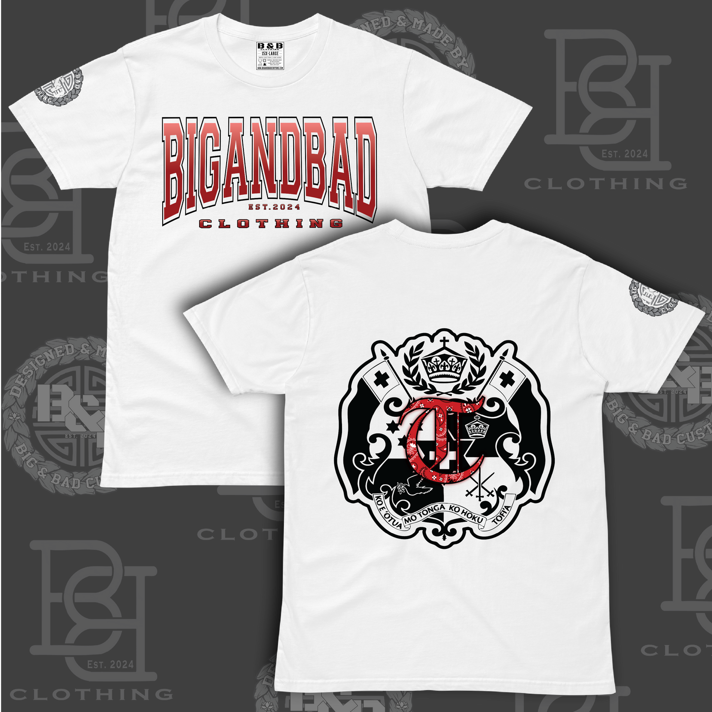 BIG&BAD CLOTHING – RED TONGAN EMBLEM EDITION