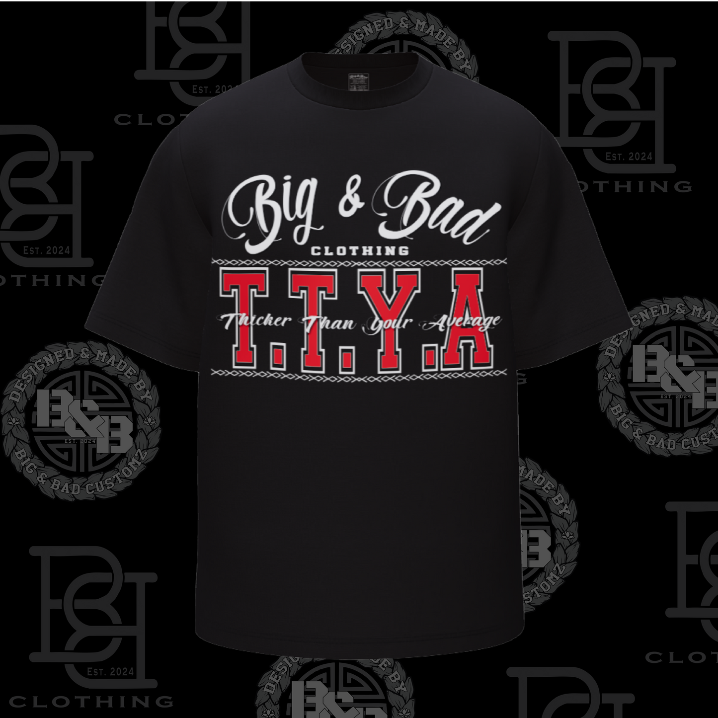 PLUS SIZE - TTYA - BLACK TEE