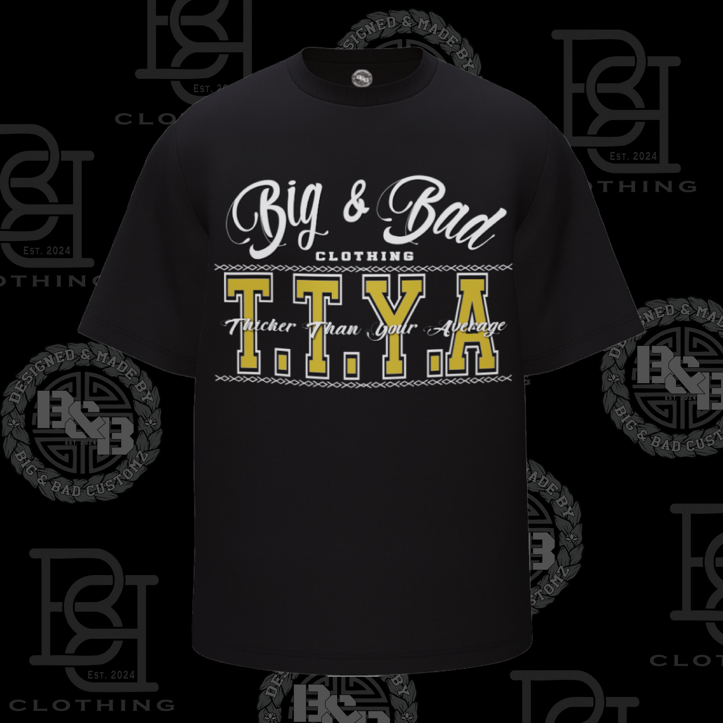 PLUS SIZE - TTYA - BLACK TEE