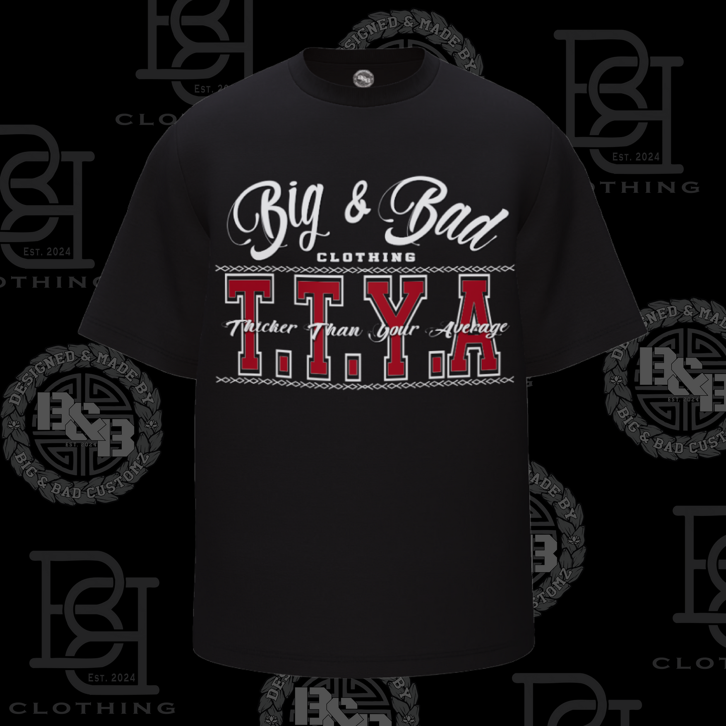 PLUS SIZE - TTYA - BLACK TEE