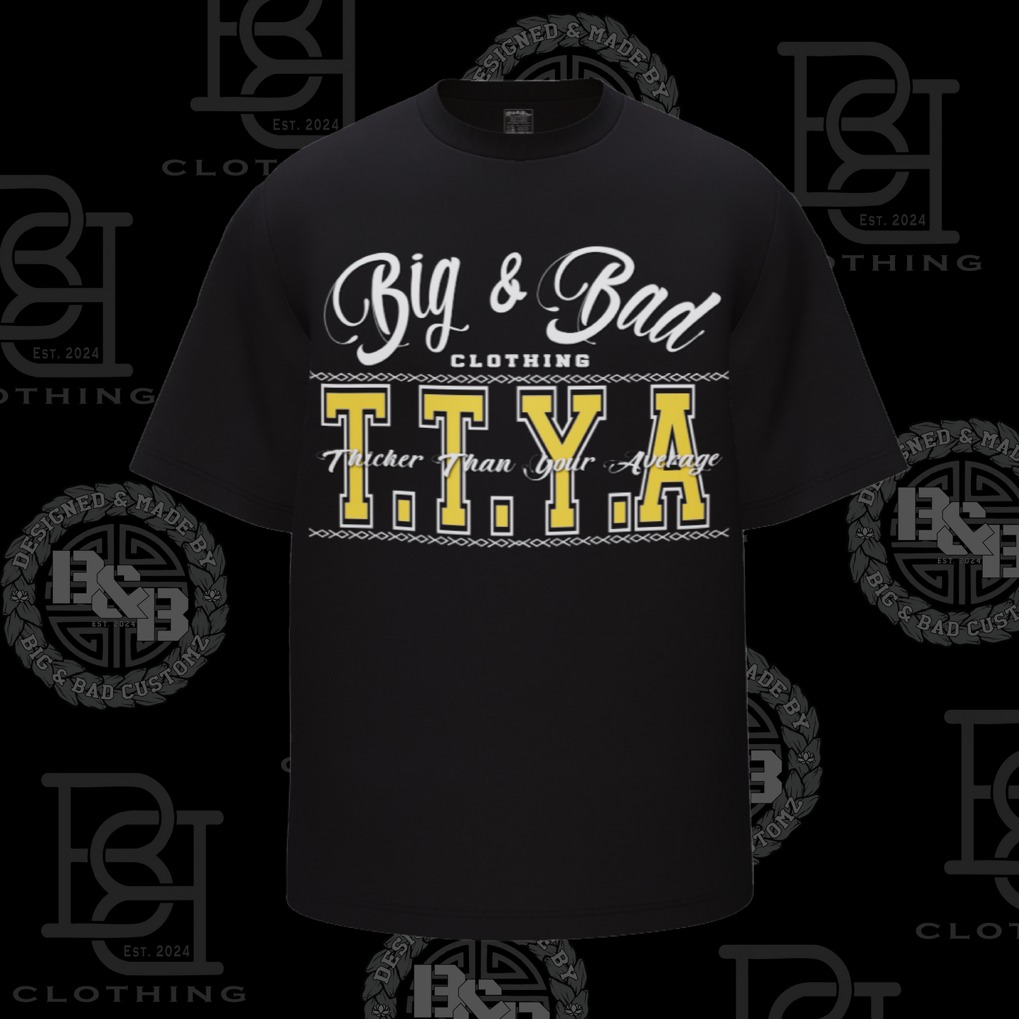 PLUS SIZE - TTYA - BLACK TEE