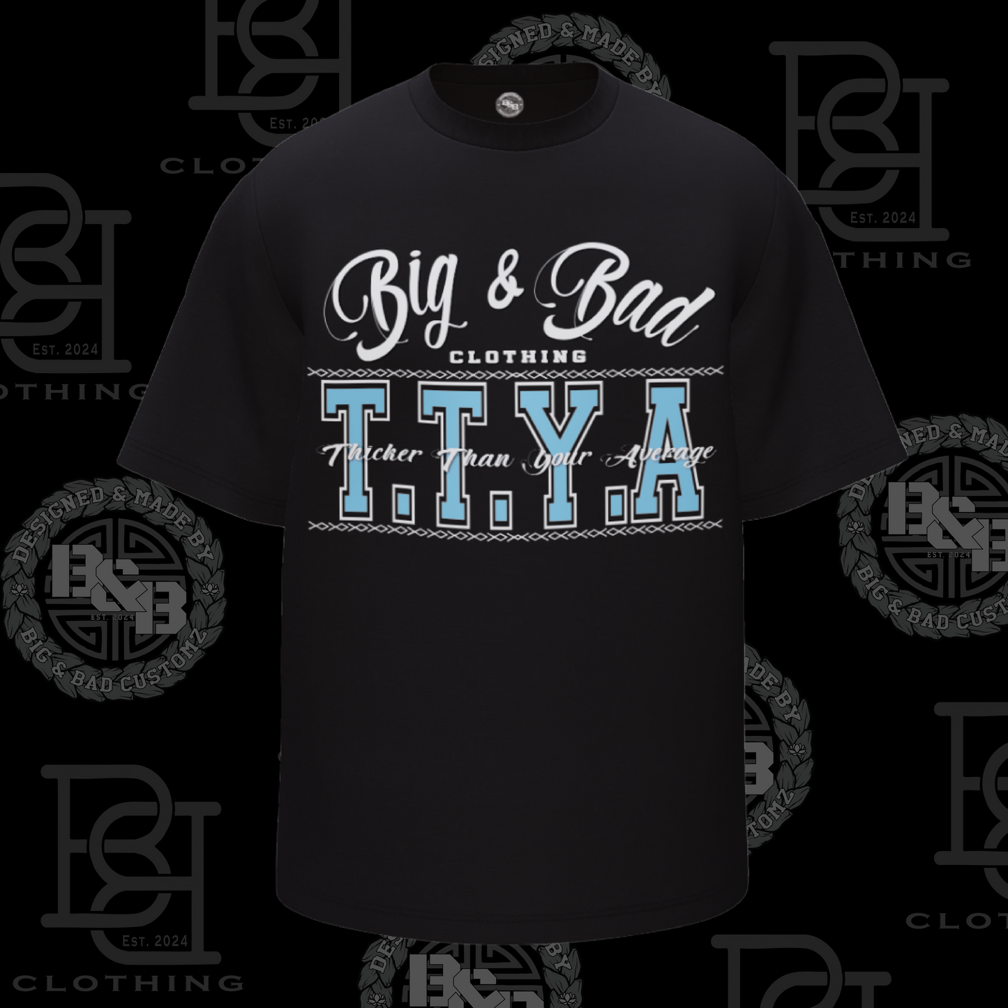 PLUS SIZE - TTYA - BLACK TEE