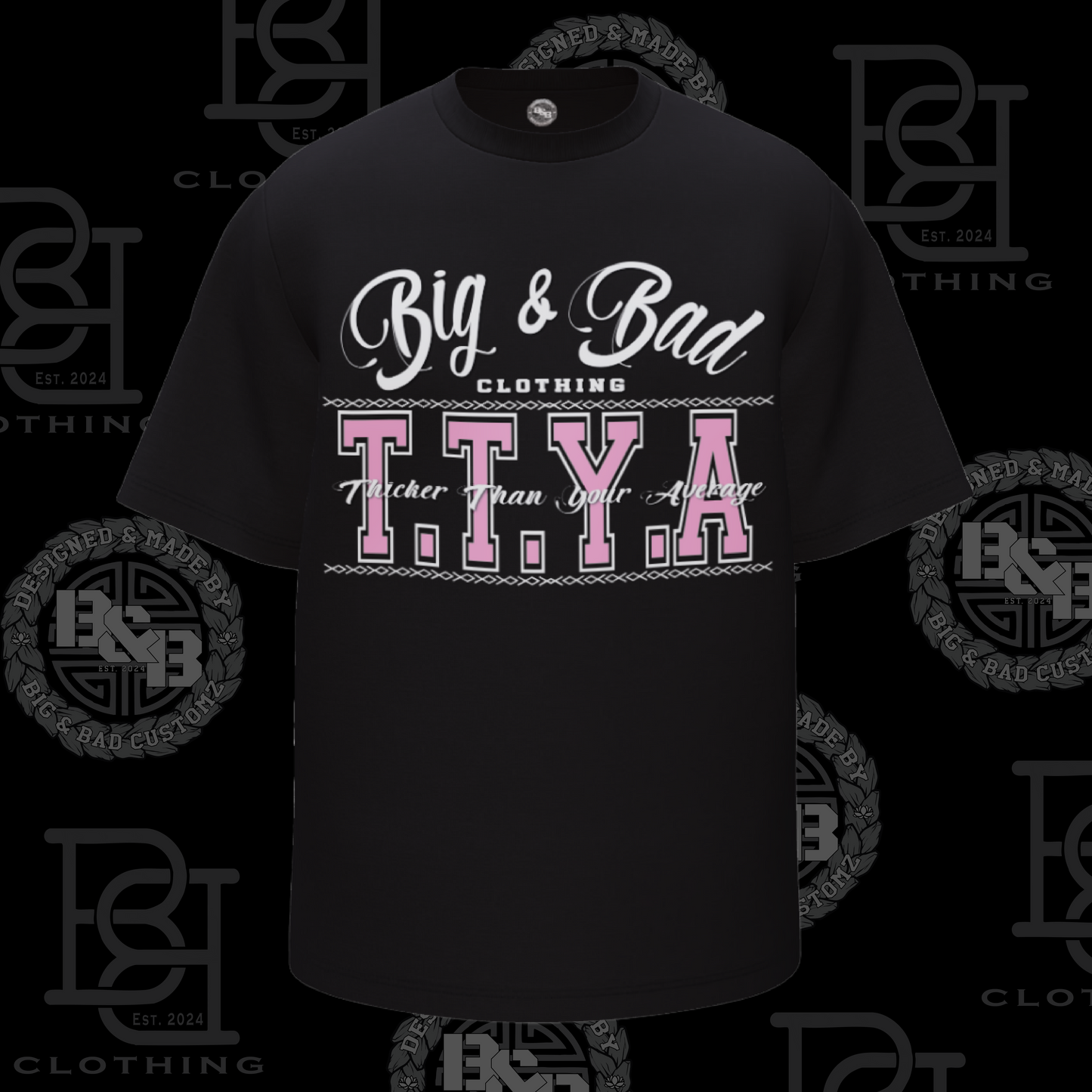 PLUS SIZE - TTYA - BLACK TEE