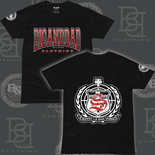 BIG&BAD CLOTHING – RED SAMOAN EMBLEM EDITION