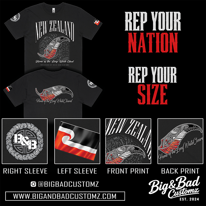 NEW ZEALAND - REP YOUR NATION Tee